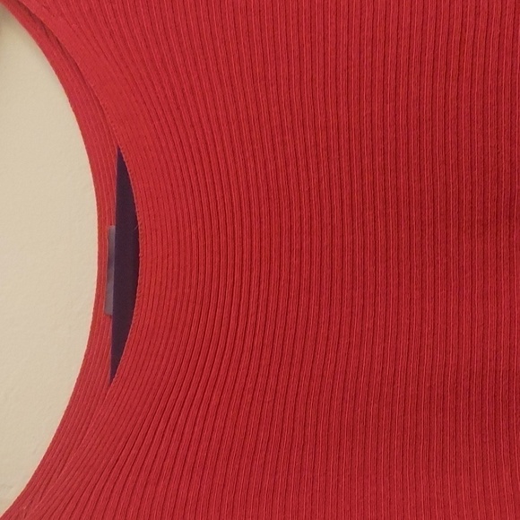 VINCE CAMUTO Twist Dolman Sleeve Ribbed Asymmetrical Top - Picture 3 of 9